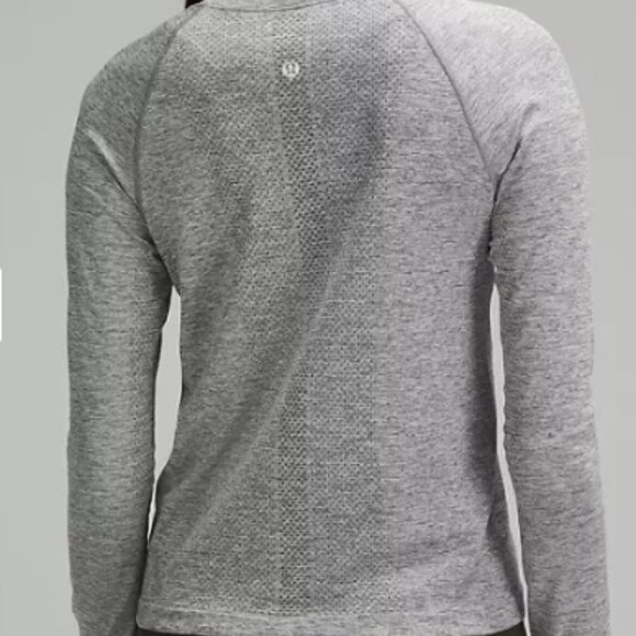 Lululemon Swiftly Tech Long-Sleeve Shirt 2.0 Race Length in Slate/White Size 8 - Picture 3 of 8